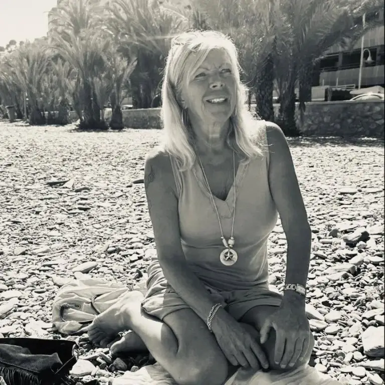 Janett on the beach in Almunecar